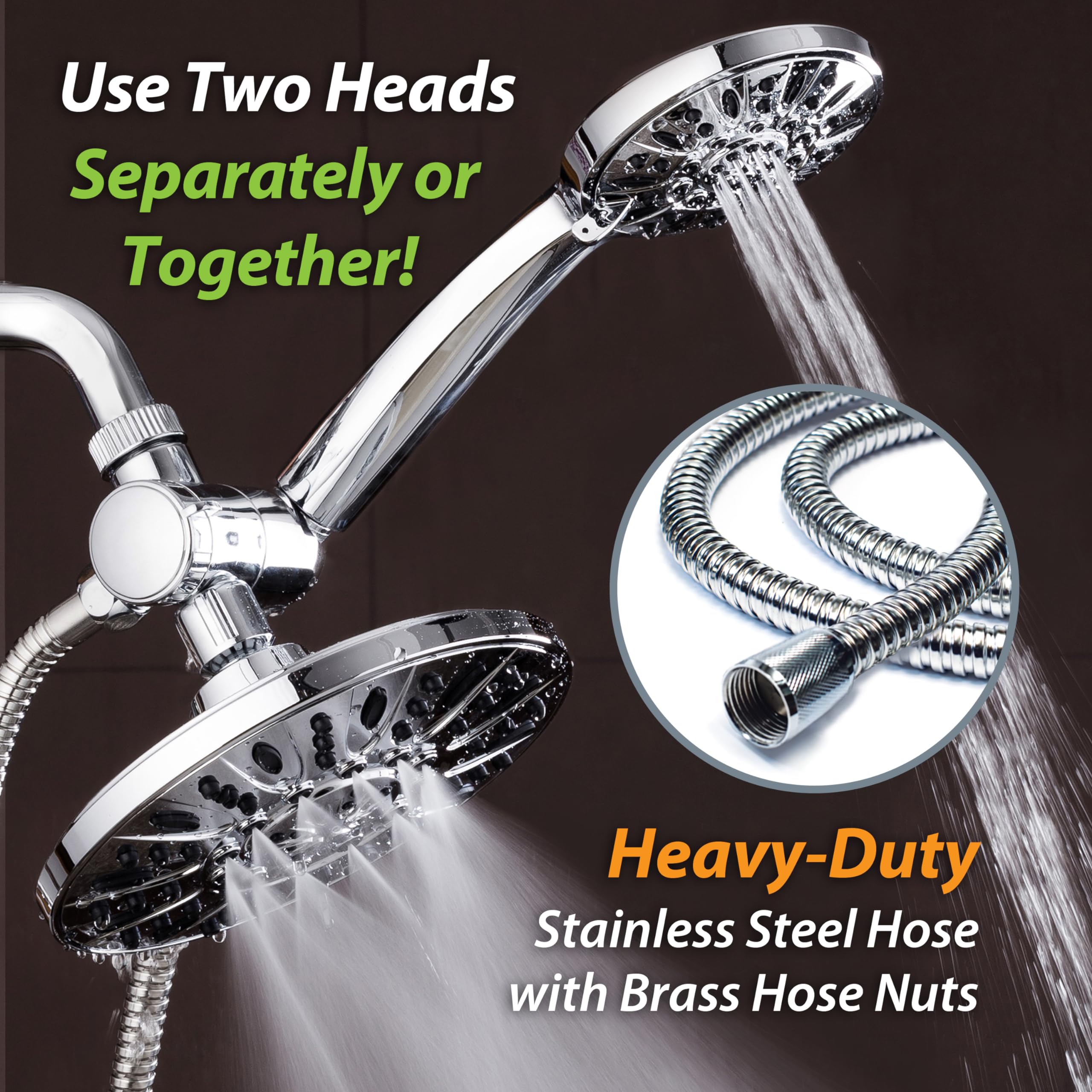 Aquadance rub-clean jets simplify cleaning and prevent mineral buildup.