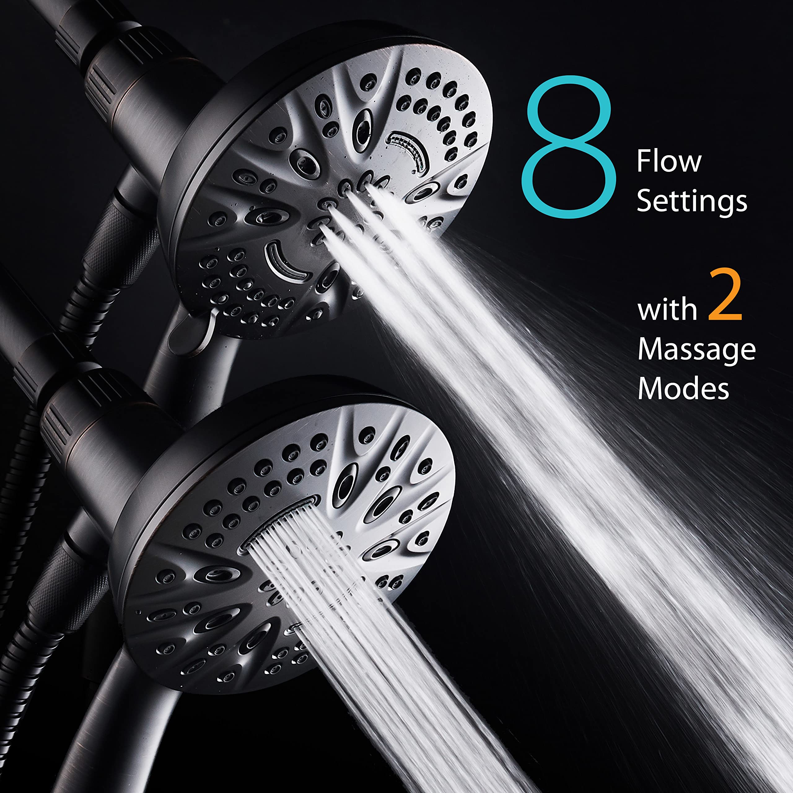 AquaDance rub-clean-jets resist mineral buildup for consistent nozzle performance.