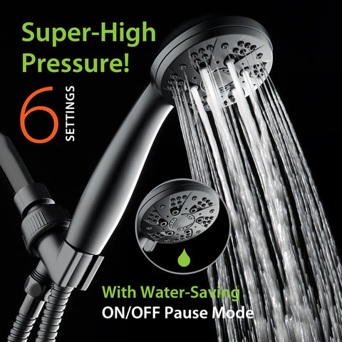 AquaDance stainless steel hose, durable and flexible for easy rinsing and mounting.