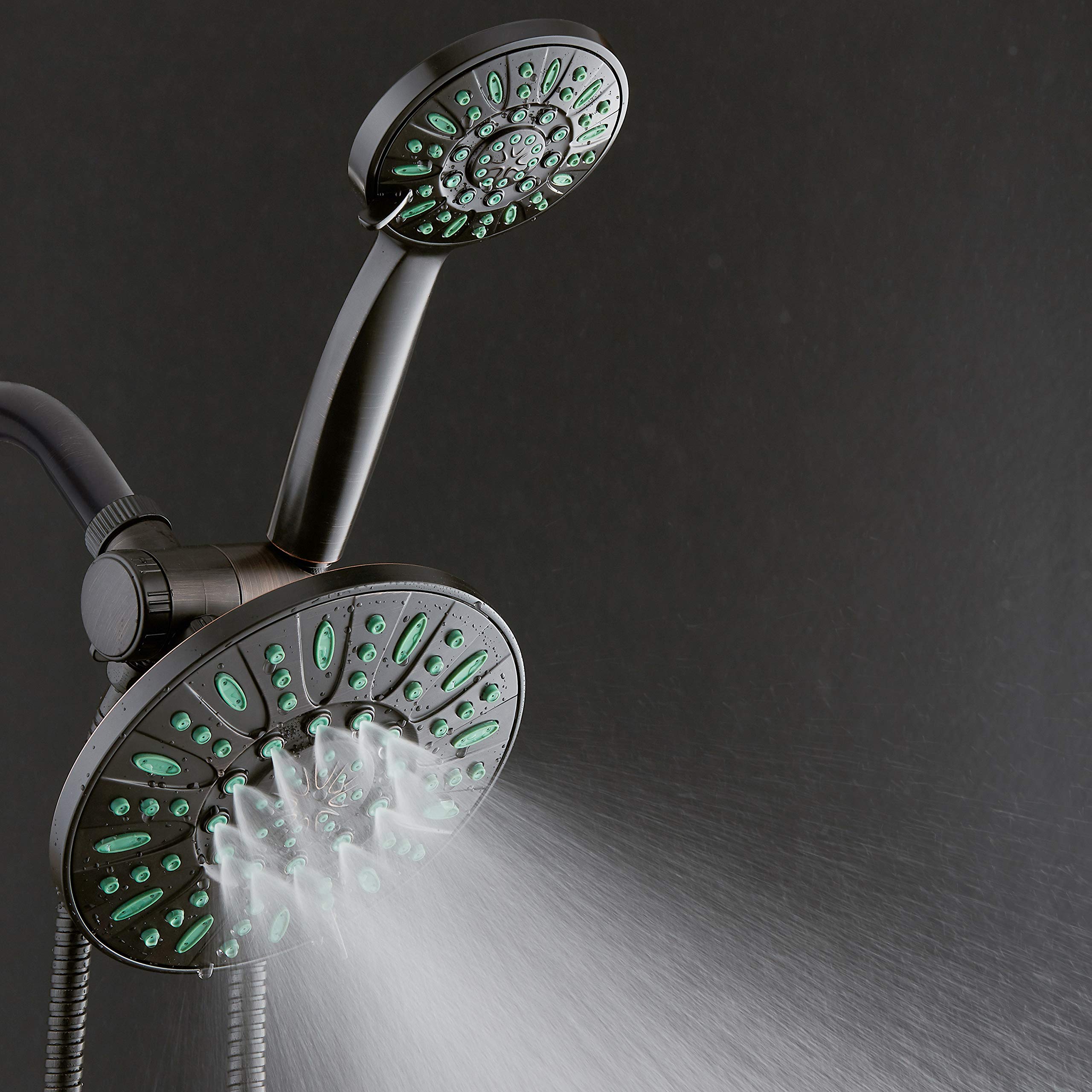 AquaDance three-way water diverter lets you run two showers together or separately