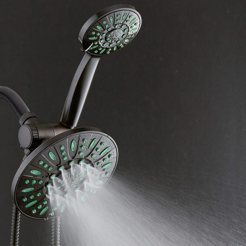 AquaDance three-way water diverter lets you run two showers together or separately