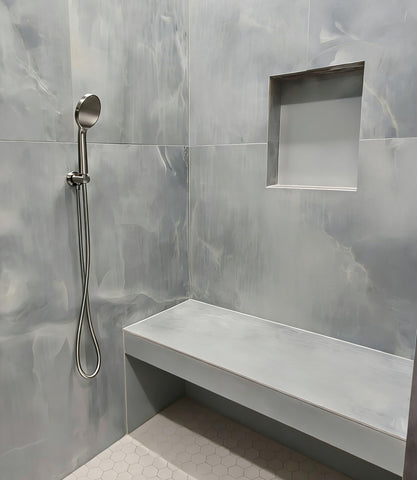 Aquaiaw wall supply elbow with G1/2 outlet for reliable shower hose attachment.