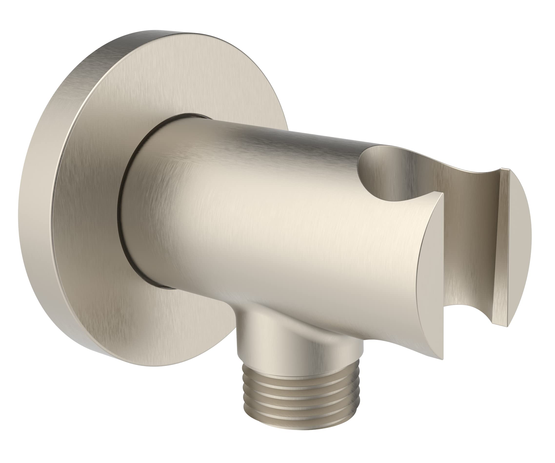 Aquaiaw wall supply elbow with O-ring flange for a secure in-wall connection.