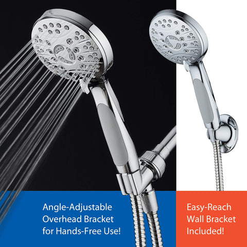 AquaSpa extra-long 6-foot hose allows extended reach and maneuverability.