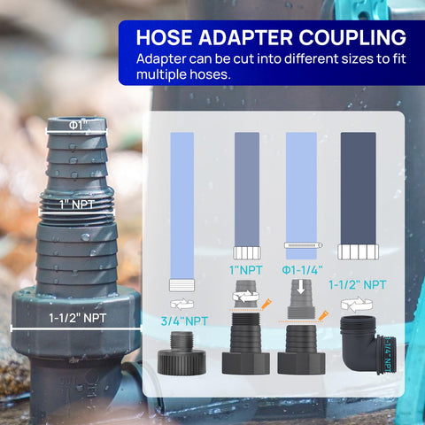 AQUASTRONG sump pump thermoplastic casing provides durable housing