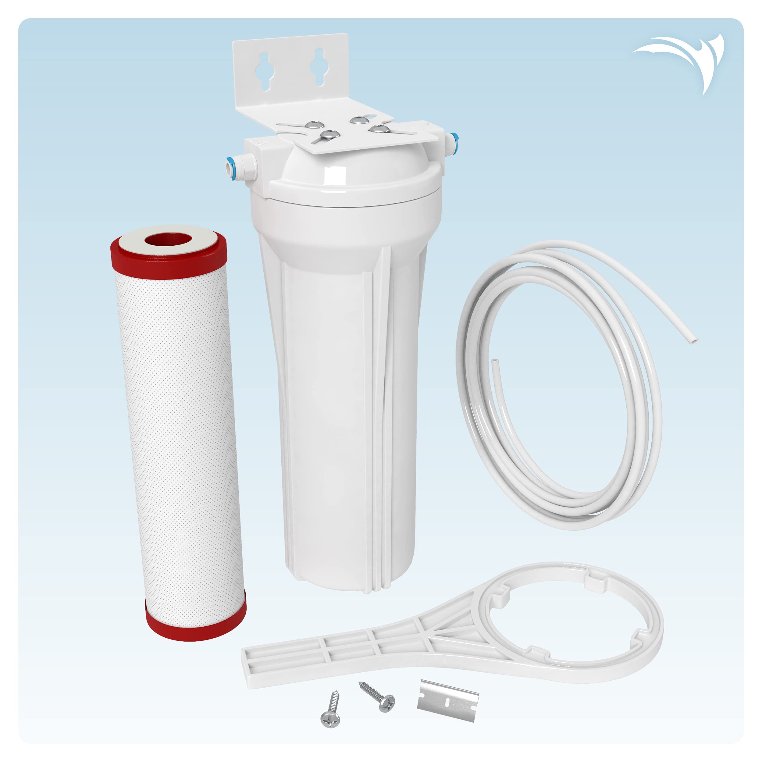 Aquatic Life 10-inch filter housing ready for RO/DI system upgrades.