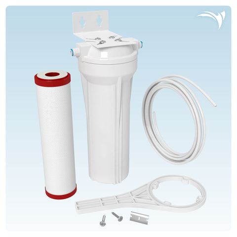 Aquatic Life 10-inch filter housing ready for RO/DI system upgrades.