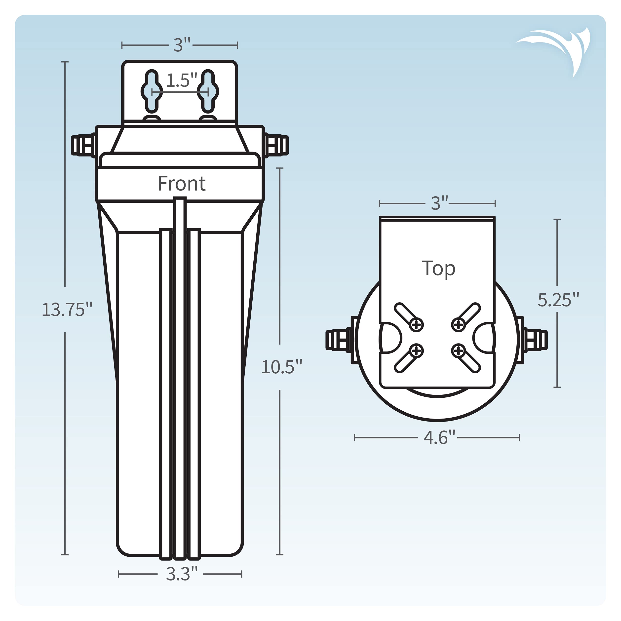 Aquatic Life NSF/ANSI 42 certified filter meets drinking water standards.