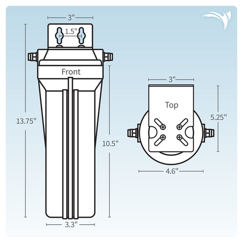 Aquatic Life NSF/ANSI 42 certified filter meets drinking water standards.