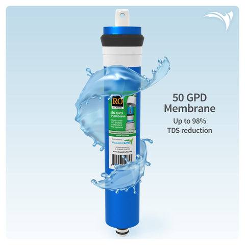 Aquatic Life 50 GPD membrane delivers efficient, steady RO filtration.