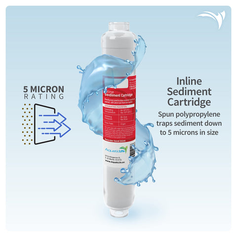 Aquatic Life sediment cartridge removes sand, silt, and rust for clearer water.