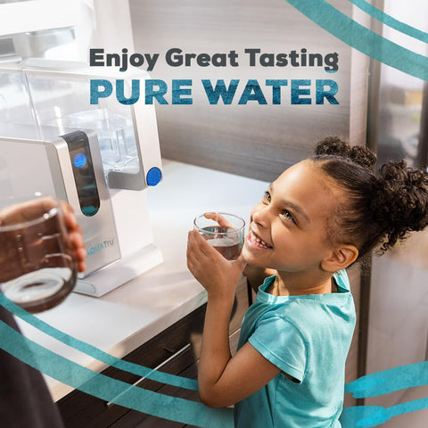 AquaTru Classic reverse osmosis filters prepared for purer water.