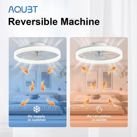 AQUBT 6-speed quiet fan delivers a soft breeze with minimal noise