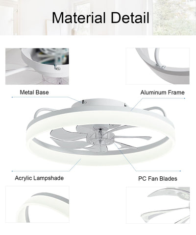 AQUBT app-controlled ceiling fan lets you adjust fan and light from your phone