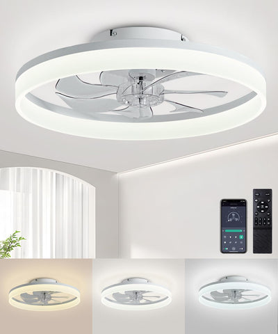 AQUBT ceiling fan with lights and remote for easy wireless control