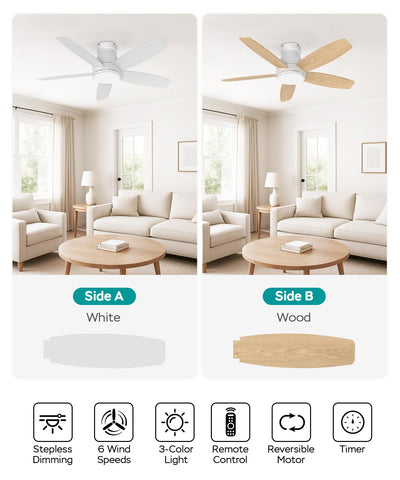 AQUBT quiet DC motor delivers smooth airflow for undisturbed sleep.