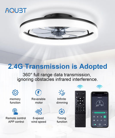 AQUBT remote and app control simplifies adjustment from anywhere.