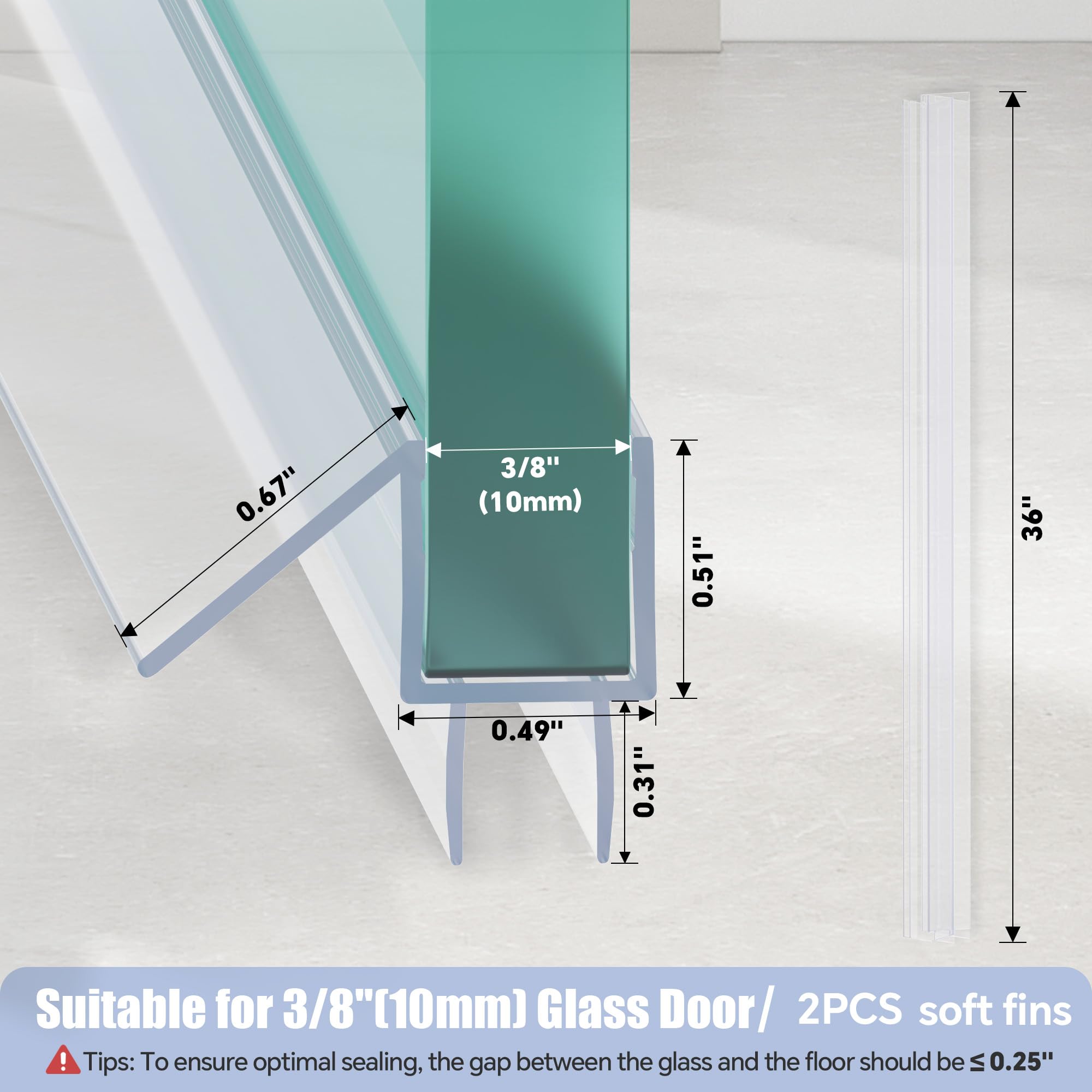 AquivaCoast easy-install seal requires no adhesive for quick setup.