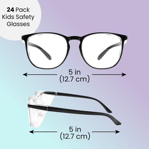 Aqulius 24-pack safety glasses ready for classrooms, parties, and group activities.