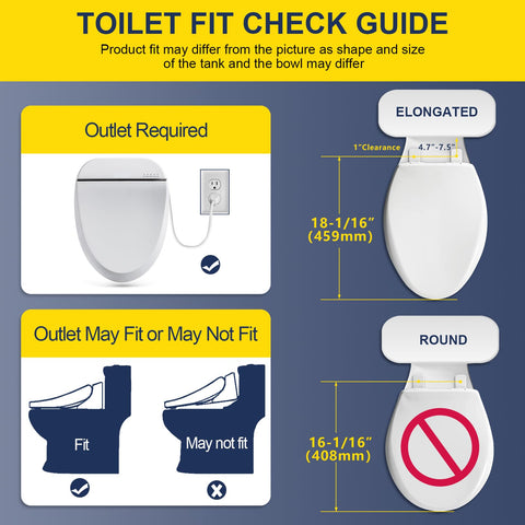 Aquonderful 102S-W night light guides nighttime bathroom visits