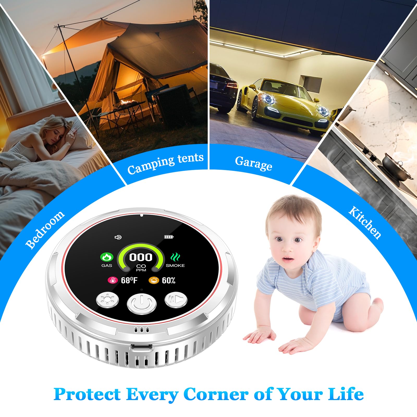 Aquota multi-scene protection suitable for baby rooms and basements.