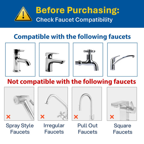 AQUSOFT faucet filter's dual water mode lets you switch between raw and filtered water.