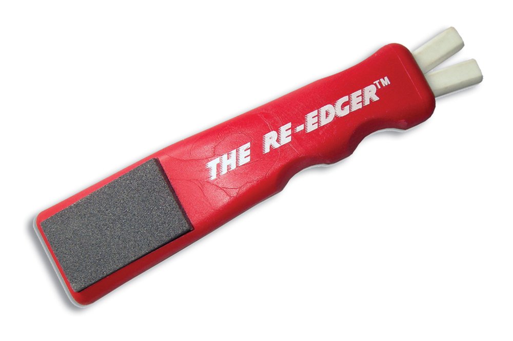 A&R Collectibles The Re-Edger front view shows a compact blade sharpener for on-the-go maintenance.