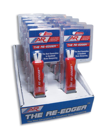 A&R Collectibles The Re-Edger in use for quick skate blade repairs.