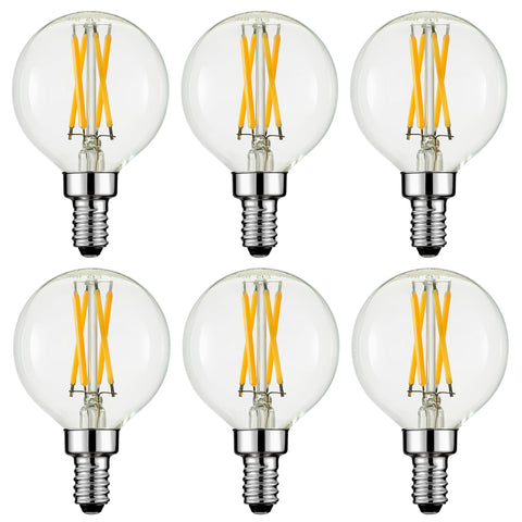 Arberlic G16.5 LED bulb with cross-filament for warm, dimmable illumination.