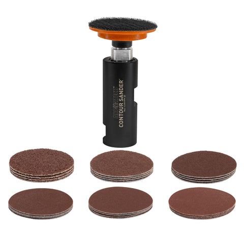 Arbortech Contour Sander provides access to deep hollows and tight spaces.