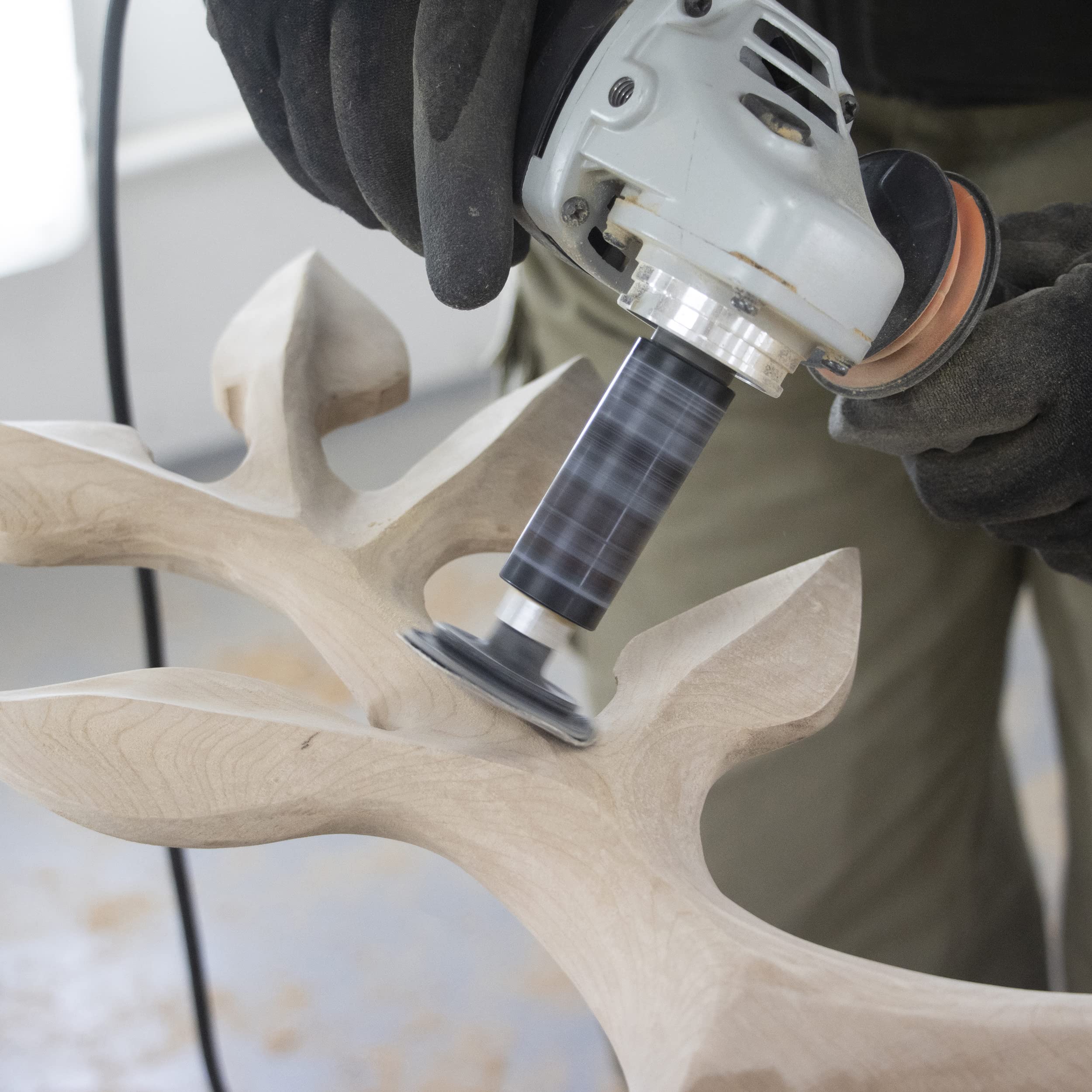 Arbortech Contour Sander supports detail and spot sanding on small areas.