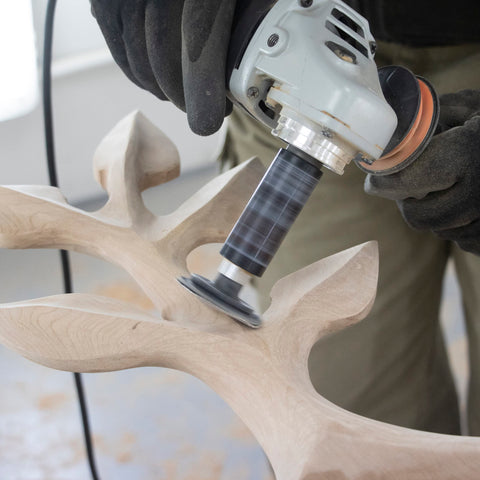 Arbortech Contour Sander supports detail and spot sanding on small areas.