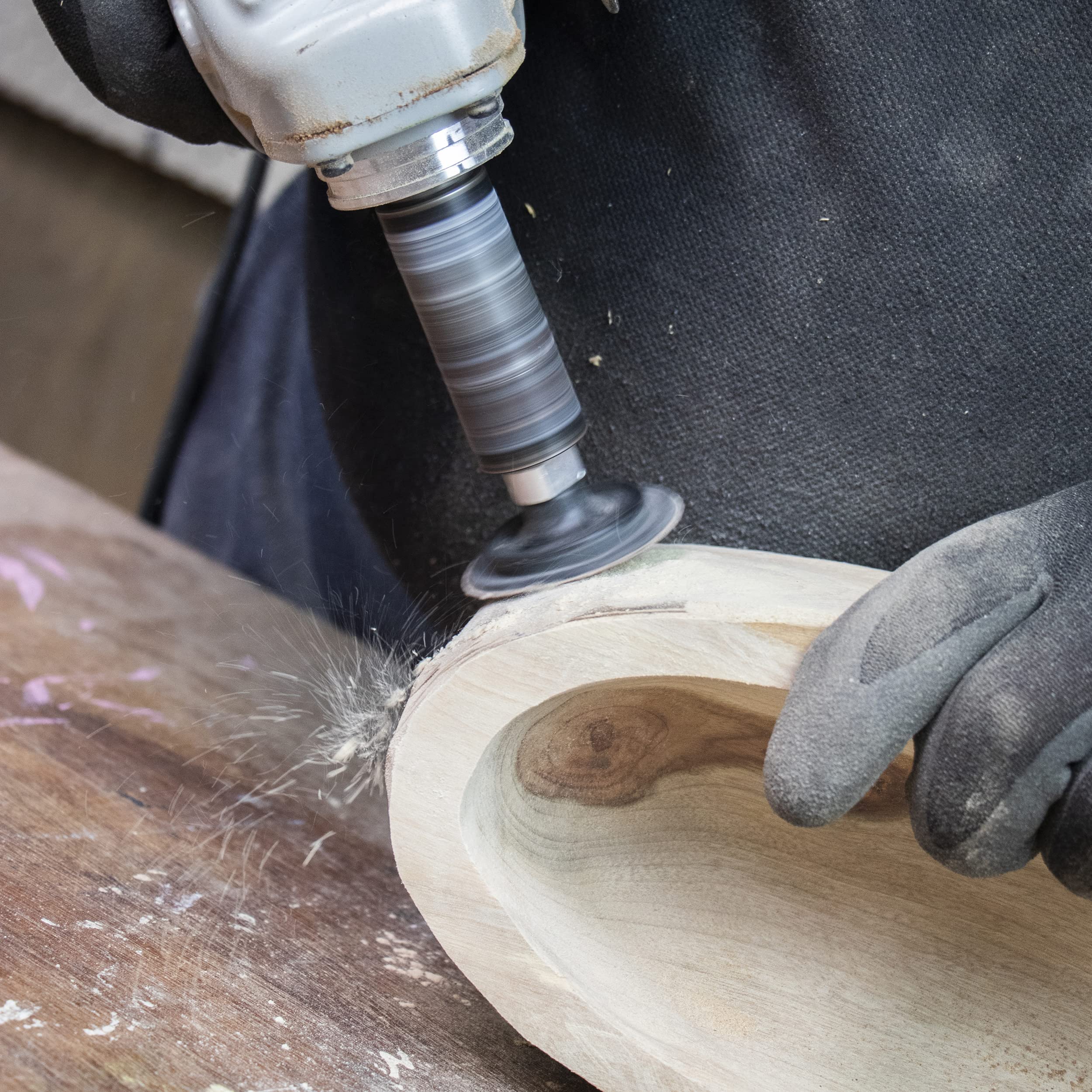 Arbortech Contour Sander helps achieve precise finishes with controlled sanding.
