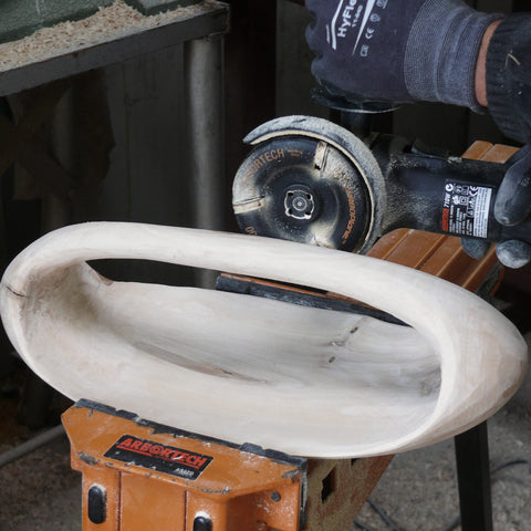 Arbortech TurboPlane multipurpose cutting setup demonstrates versatile shaping and flattening of workpieces