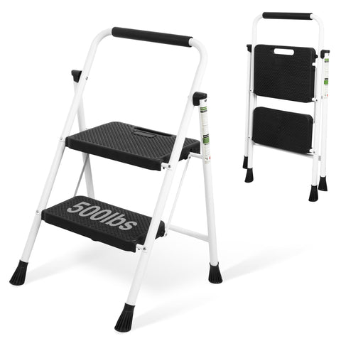 Arbusb 2 Step Ladder fully open for safe high-reach tasks.