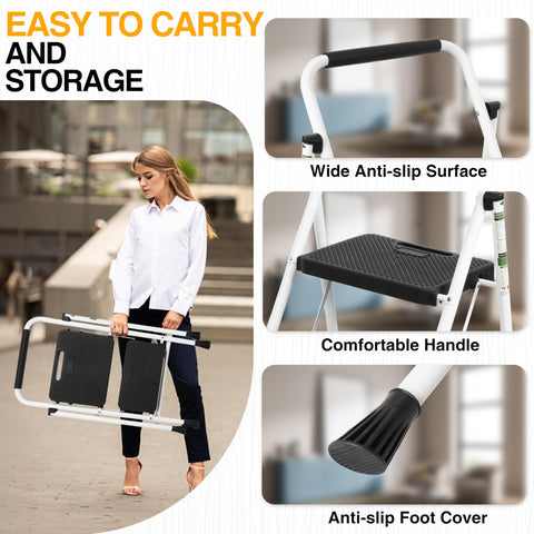 Arbusb 2 Step Ladder suitable for indoor and outdoor tasks.