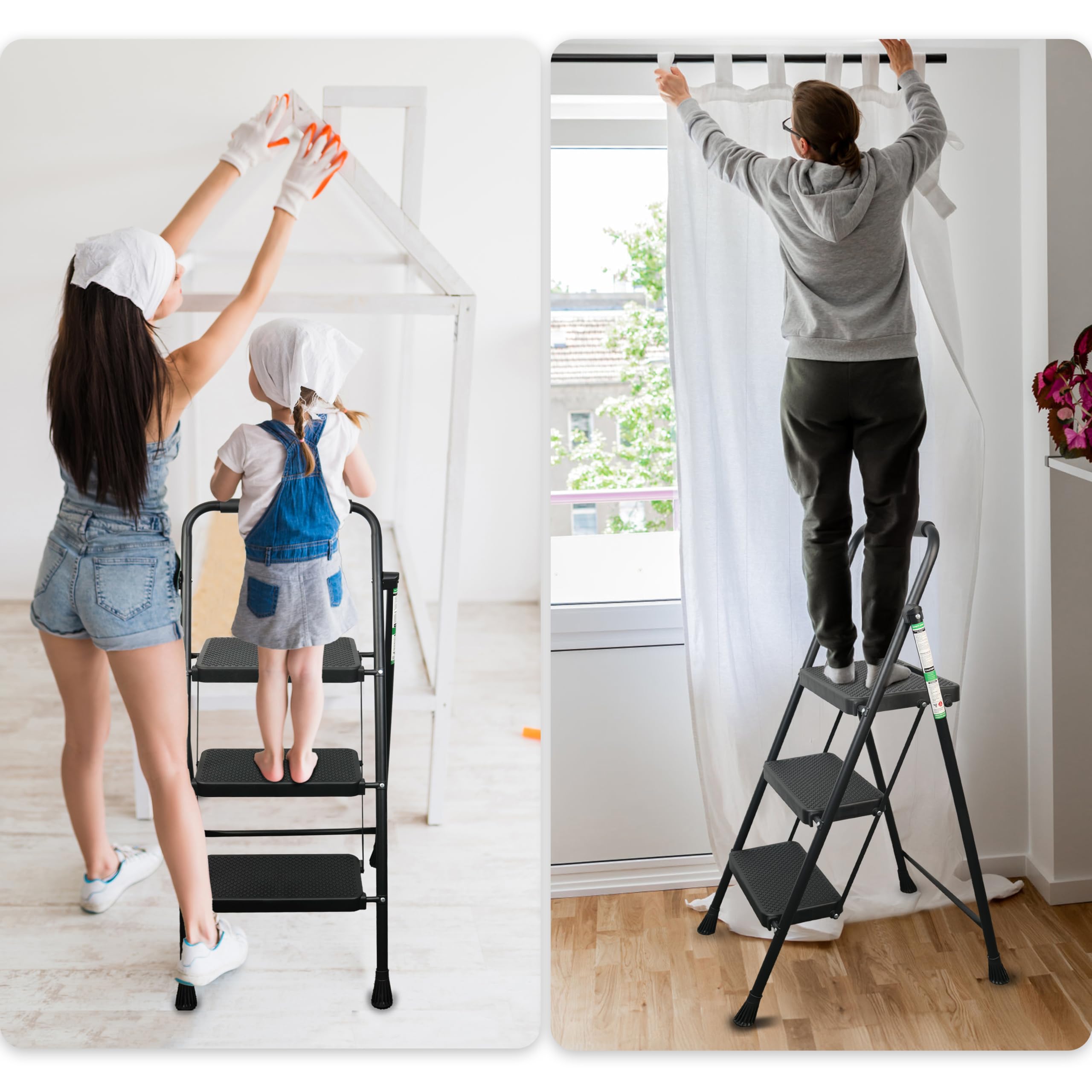 Arbusb 3 Step Ladder ideal for home, garage, or shop.