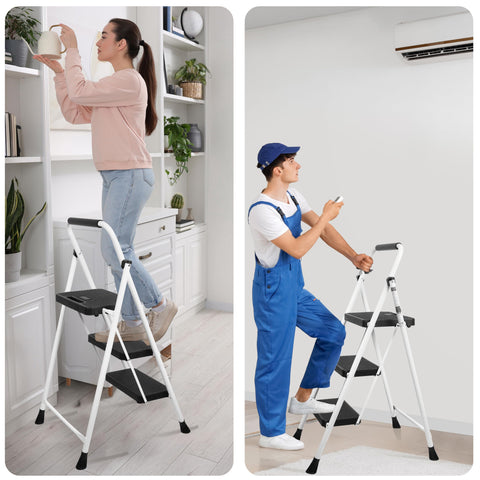 Arbusb 3 Step Ladder in outdoor garage use