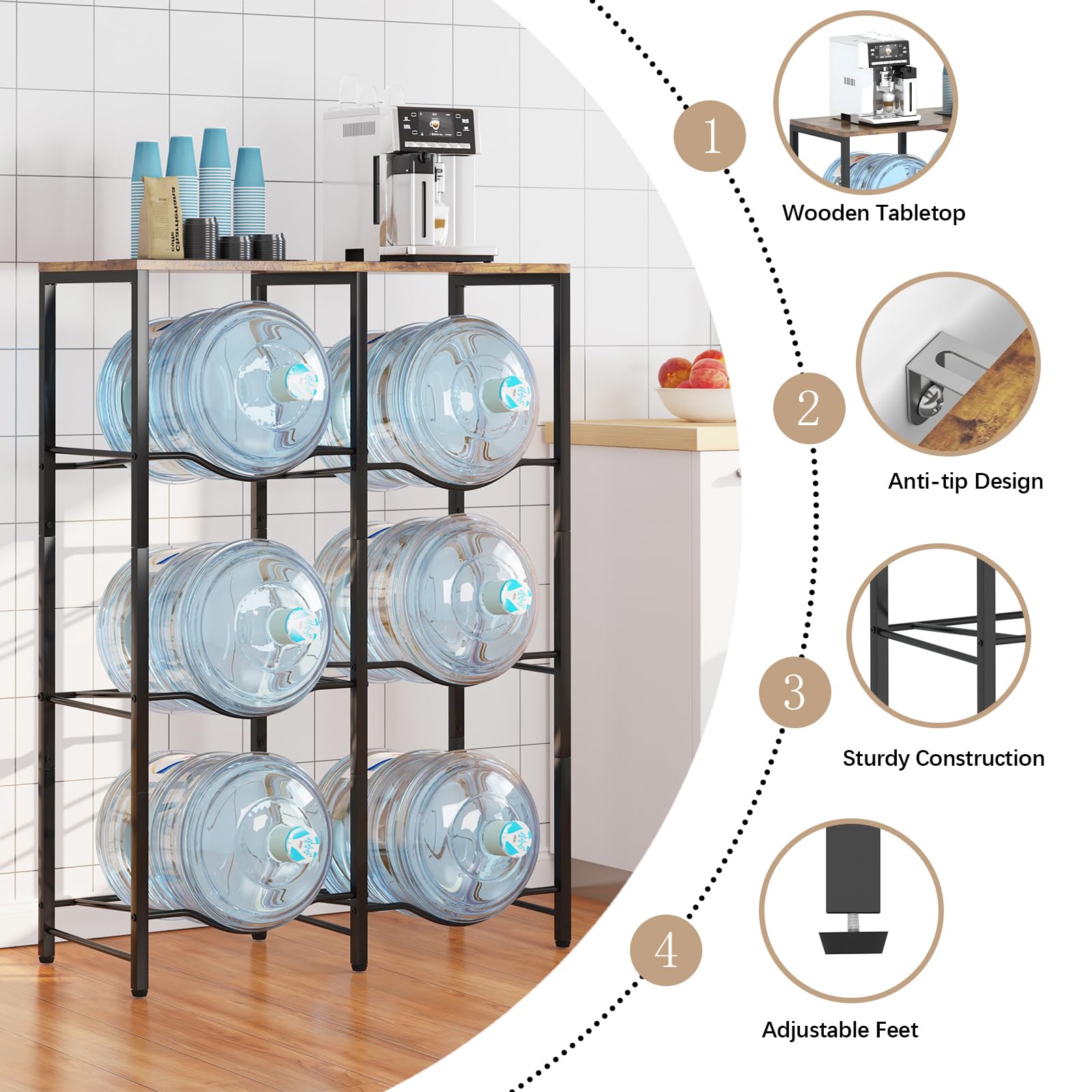 Arbuxzuy easy-assembly design assembles in minutes.