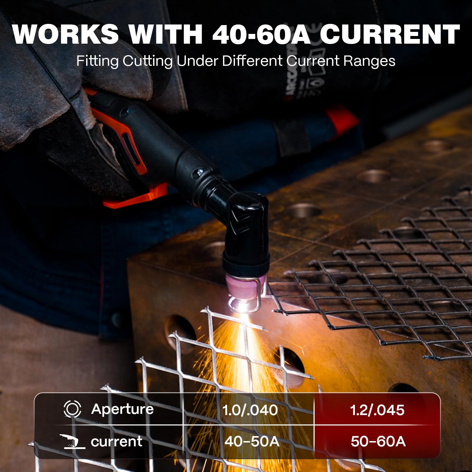 ARCCAPTAIN 0.045 inch nozzle enables precise arc control.