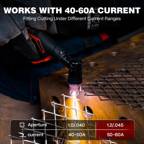 ARCCAPTAIN 0.045 inch nozzle enables precise arc control.