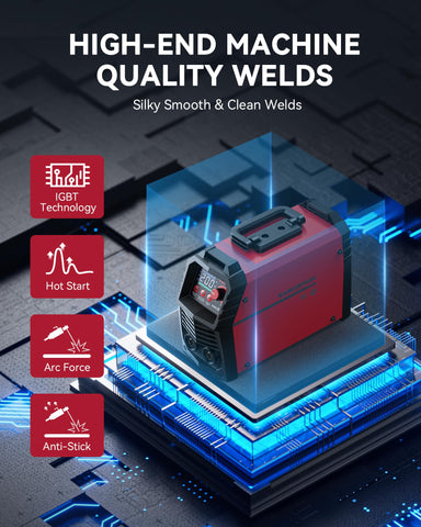 ARCCAPTAIN 200A IGBT inverter provides smooth, stable arcs during welding