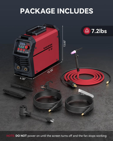 ARCCAPTAIN 200A safety-tested welder with protections and warranty