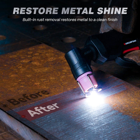ARCCAPTAIN 60A plasma cutter expanded-metal mode for mesh precision cuts.