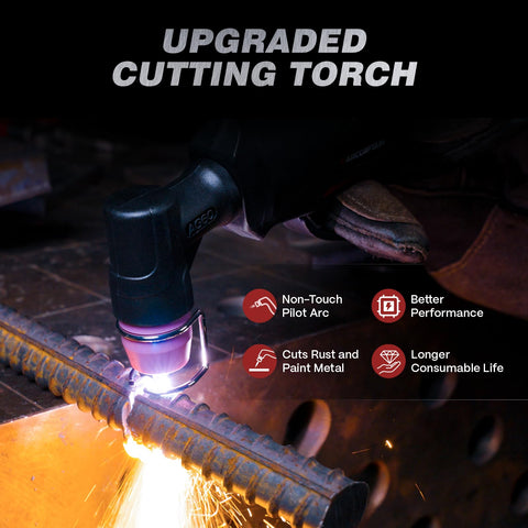 ARCCAPTAIN 60A plasma cutter quick-connect 1/4 NPT for fast setup.