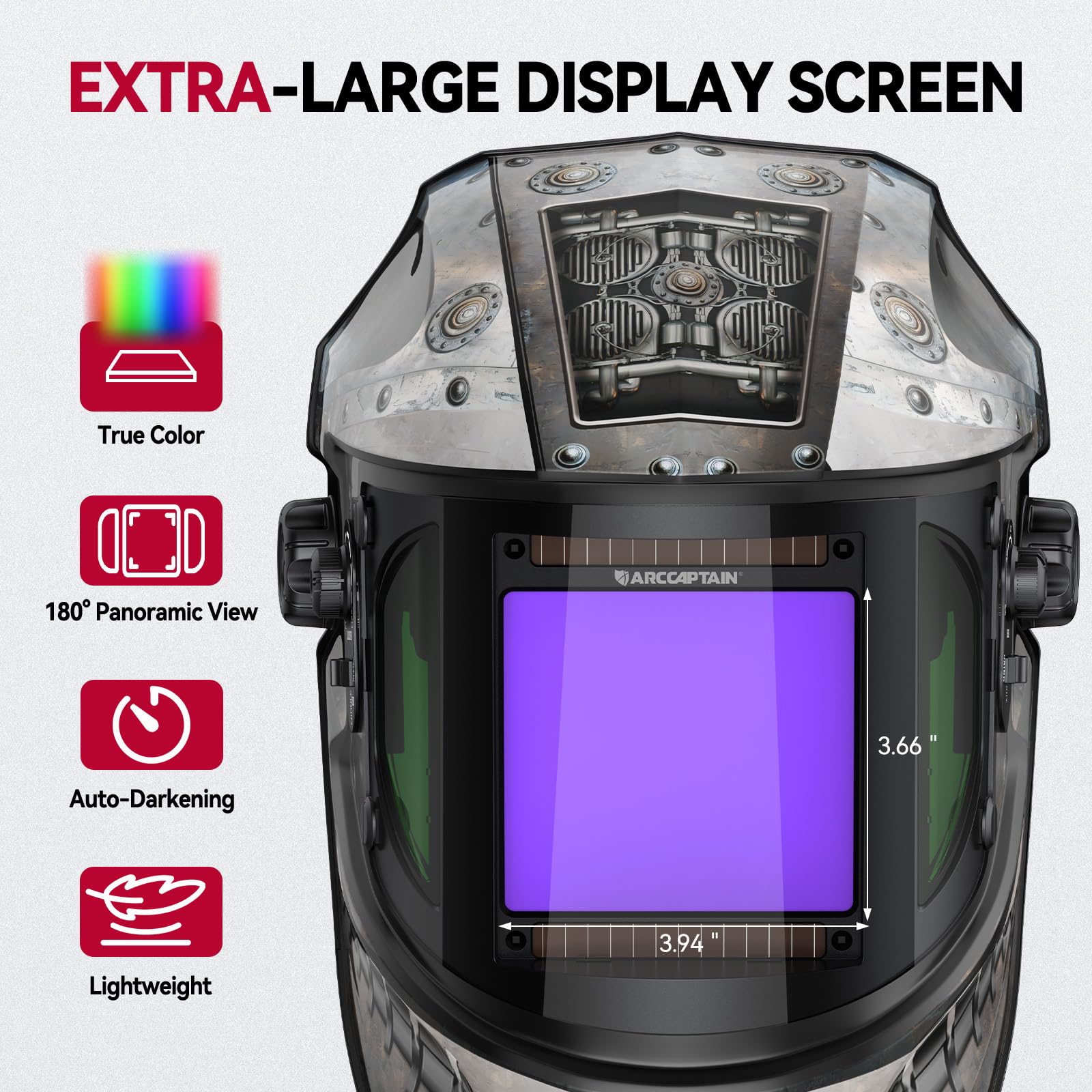 ARCCAPTAIN panorama view helmet improves situational awareness during complex welds