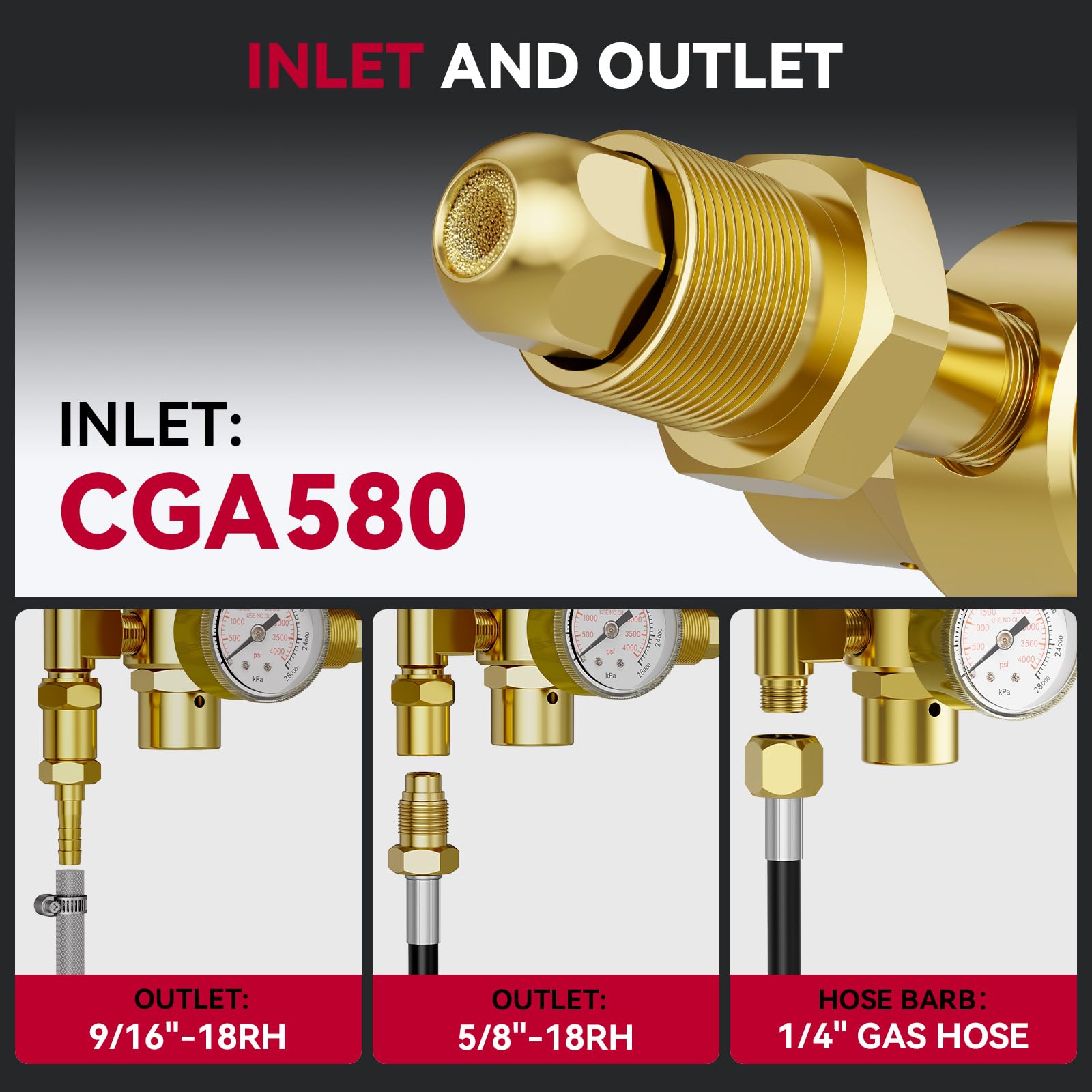 ARCCAPTAIN brass regulator body delivering durability and smooth operation
