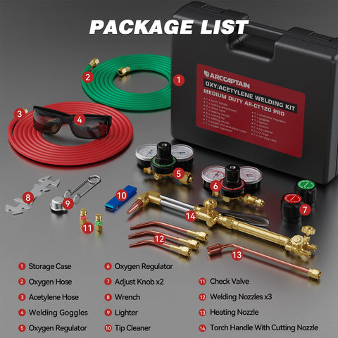 ARCCAPTAIN carrying case keeps tools organized and portable.