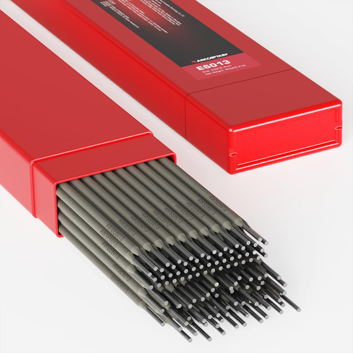 ARCCAPTAIN E6013 welding rod 3/32 inch 5 lb bulk pack for versatile mild steel welding