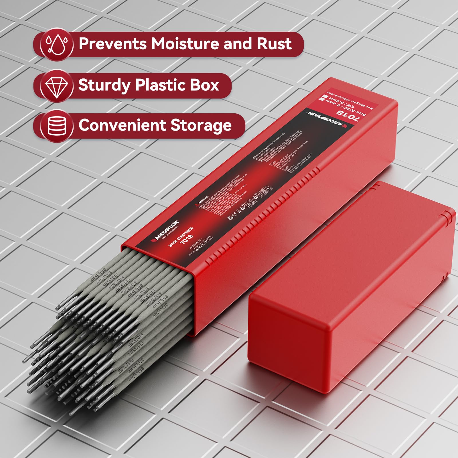 ARCCAPTAIN E7018 provides a smooth arc for stable welding